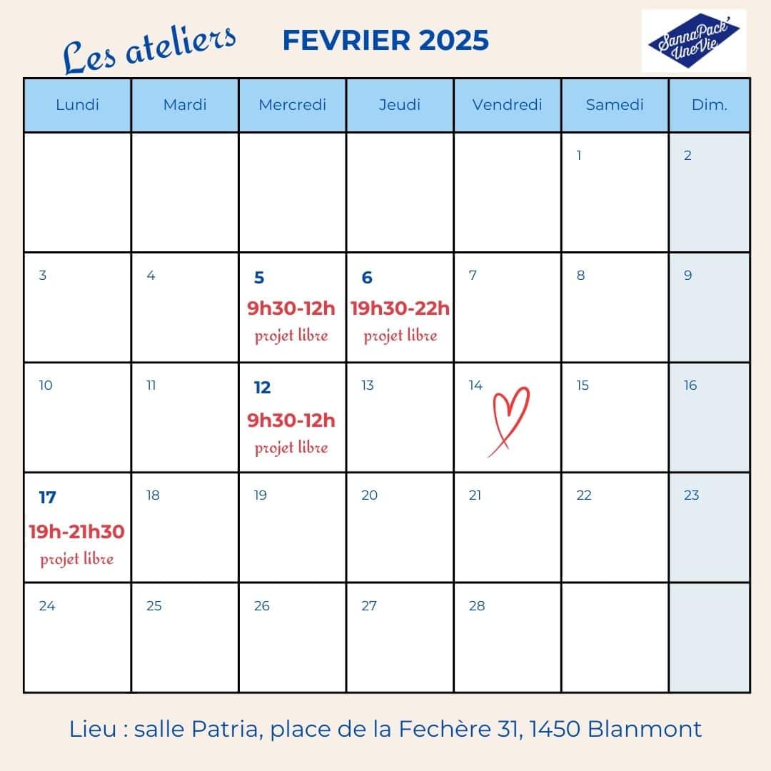 ateliers février 2025